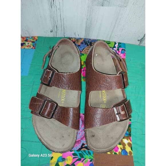 Birkenstock Milano Sandal Cortina Brown Size 42 Men's 9 Women's 11 - Picture 8 of 10
